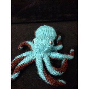 Hand knit octopus